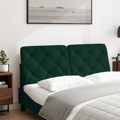 vidaXL Kopfteil-Kissen Dunkelgrün 140 cm Samt