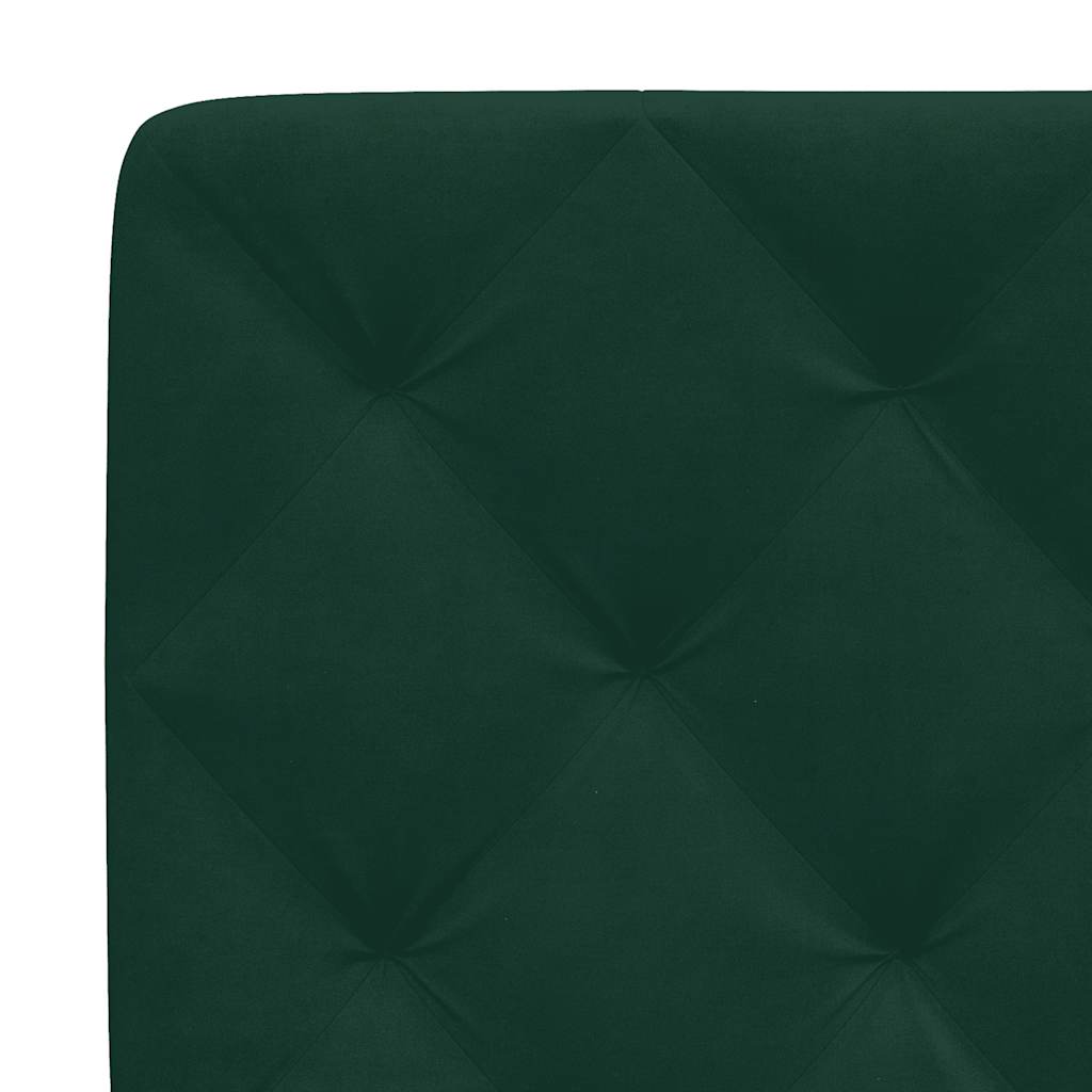 vidaXL Kopfteil-Kissen Dunkelgrün 140 cm Samt