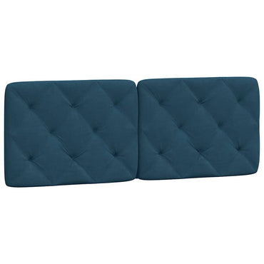 vidaXL Kopfteil-Kissen Blau 140 cm Samt