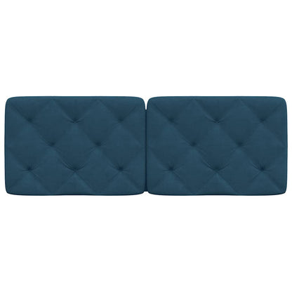 vidaXL Kopfteil-Kissen Blau 140 cm Samt