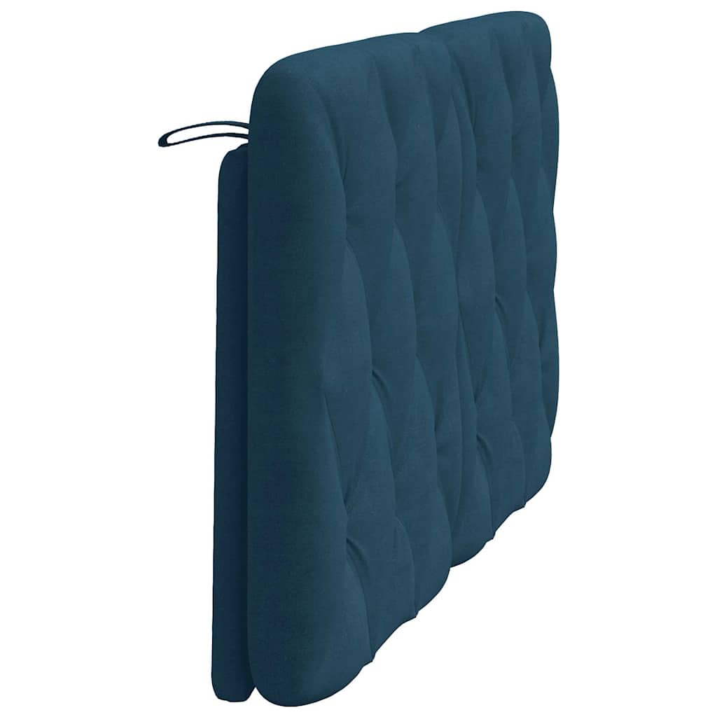 vidaXL Kopfteil-Kissen Blau 140 cm Samt