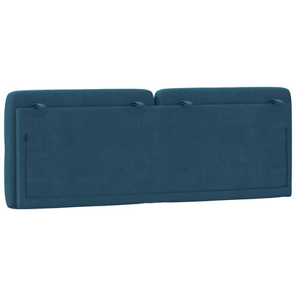 vidaXL Kopfteil-Kissen Blau 140 cm Samt
