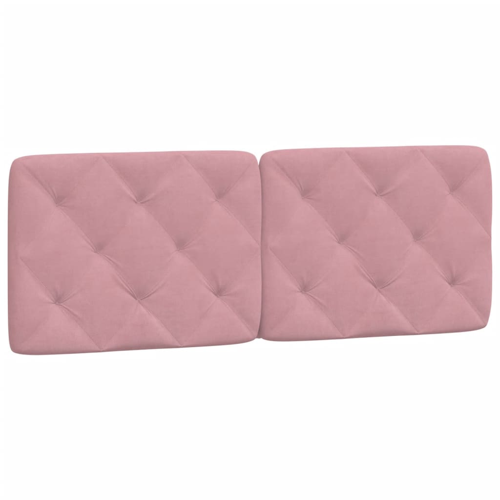vidaXL Kopfteil-Kissen Rosa 140 cm Samt