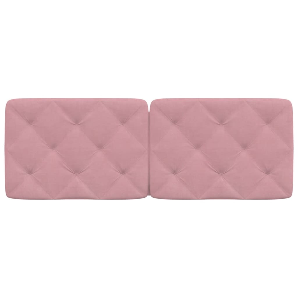 vidaXL Kopfteil-Kissen Rosa 140 cm Samt