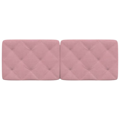 vidaXL Kopfteil-Kissen Rosa 140 cm Samt