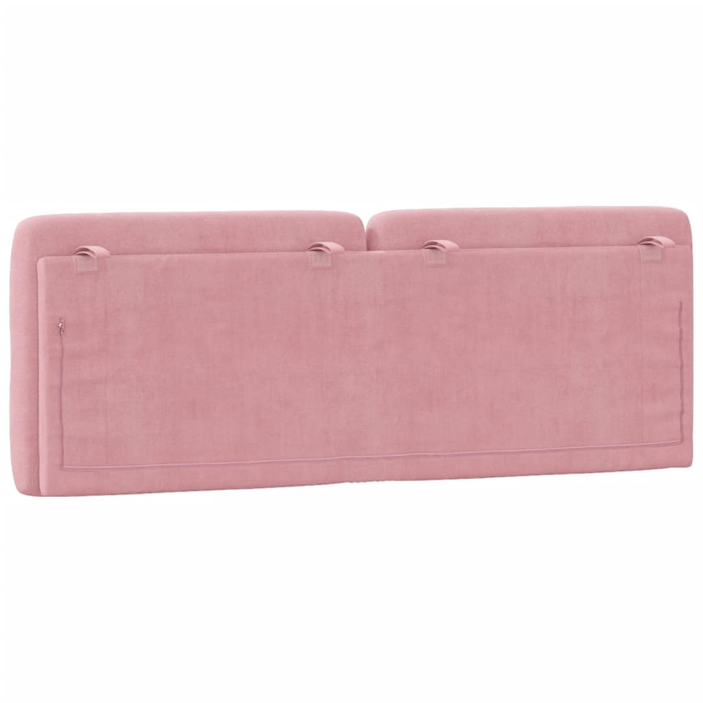 vidaXL Kopfteil-Kissen Rosa 140 cm Samt