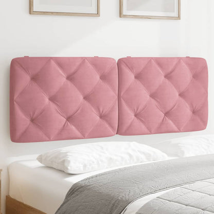 vidaXL Kopfteil-Kissen Rosa 140 cm Samt