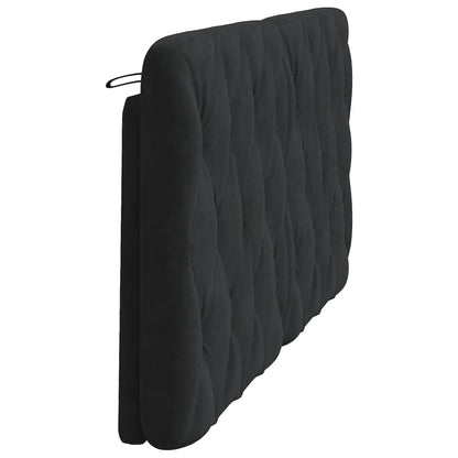 vidaXL Coussin de tête de lit Noir 160 cm Velours