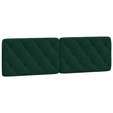 vidaXL Kopfteil-Kissen Dunkelgrün 160 cm Samt