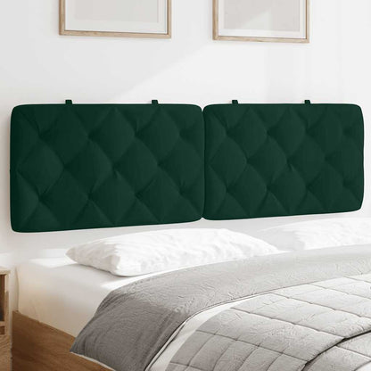 vidaXL Kopfteil-Kissen Dunkelgrün 160 cm Samt