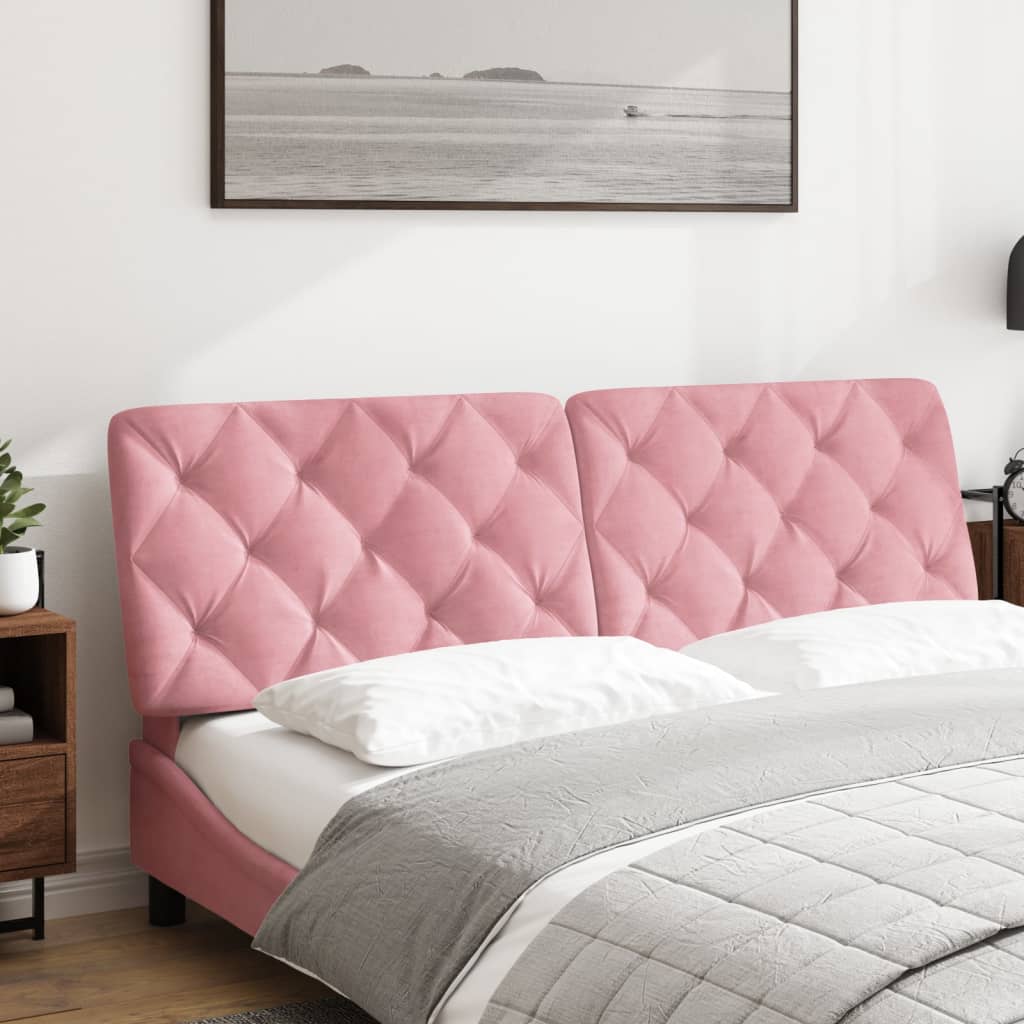 vidaXL Kopfteil-Kissen Rosa 160 cm Samt
