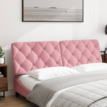vidaXL Kopfteil-Kissen Rosa 160 cm Samt