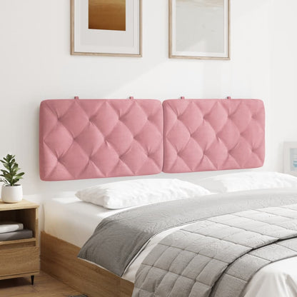 vidaXL Kopfteil-Kissen Rosa 160 cm Samt