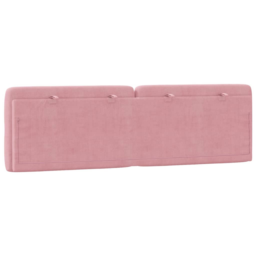 vidaXL Kopfteil-Kissen Rosa 160 cm Samt