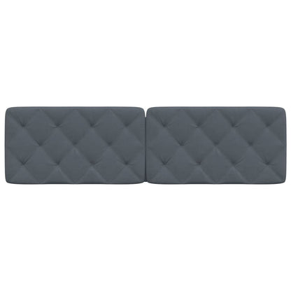 vidaXL Kopfteil-Kissen Dunkelgrau 180 cm Samt
