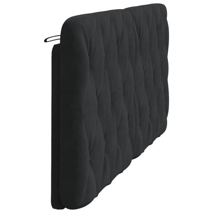 vidaXL Kopfteil-Kissen Schwarz 180 cm Samt