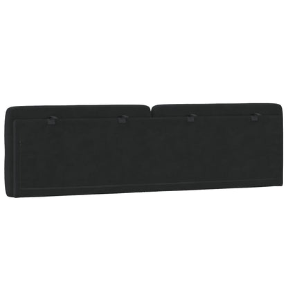 vidaXL Kopfteil-Kissen Schwarz 180 cm Samt