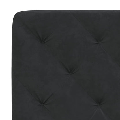 vidaXL Kopfteil-Kissen Schwarz 180 cm Samt