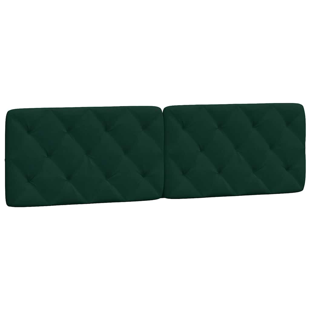 vidaXL Kopfteil-Kissen Dunkelgrün 180 cm Samt