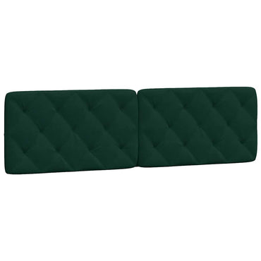vidaXL Kopfteil-Kissen Dunkelgrün 180 cm Samt