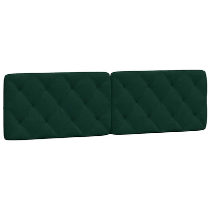vidaXL Kopfteil-Kissen Dunkelgrün 180 cm Samt