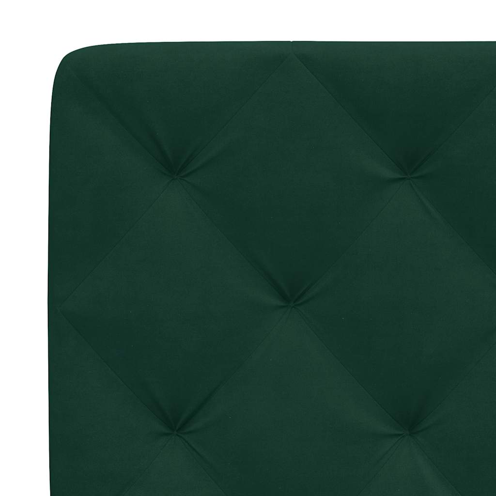 vidaXL Kopfteil-Kissen Dunkelgrün 180 cm Samt