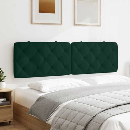 vidaXL Kopfteil-Kissen Dunkelgrün 180 cm Samt