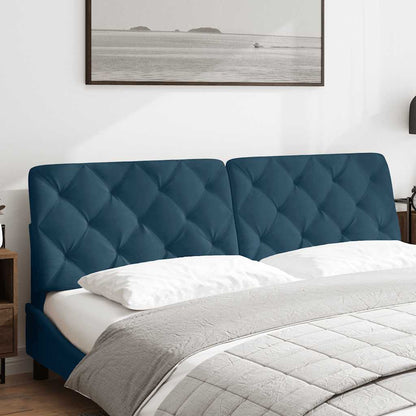 vidaXL Kopfteil-Kissen Blau 180 cm Samt