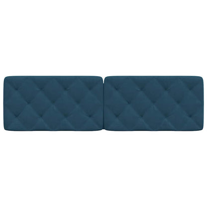 vidaXL Kopfteil-Kissen Blau 180 cm Samt