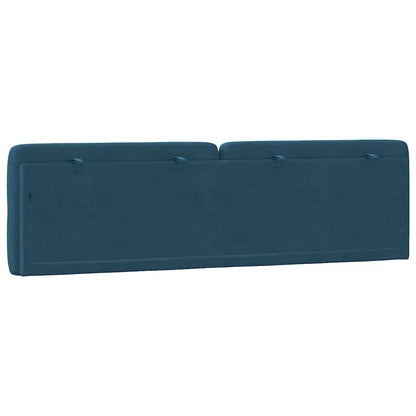 vidaXL Kopfteil-Kissen Blau 180 cm Samt