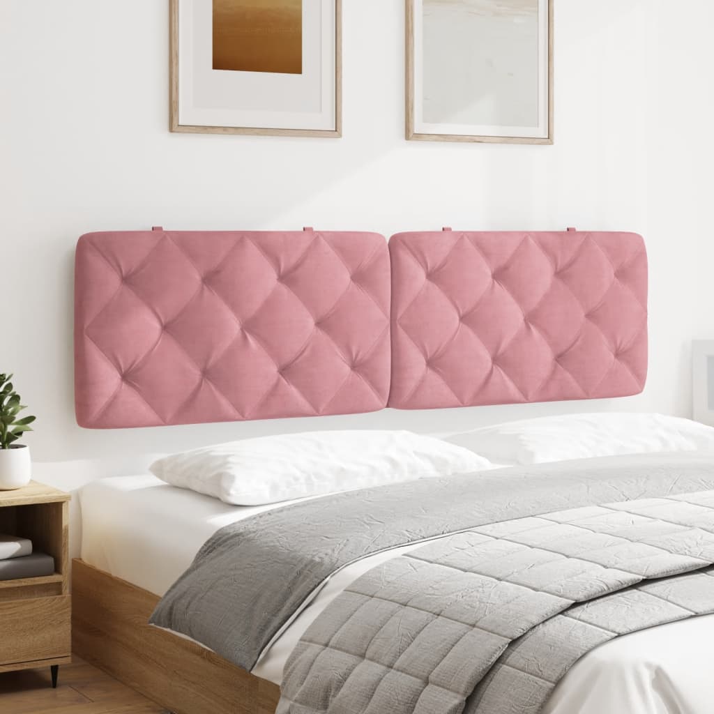 vidaXL Kopfteil-Kissen Rosa 180 cm Samt
