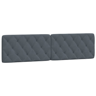 vidaXL Kopfteil-Kissen Dunkelgrau 200 cm Samt