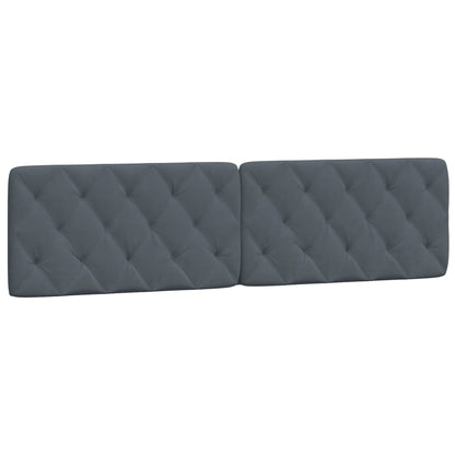vidaXL Kopfteil-Kissen Dunkelgrau 200 cm Samt