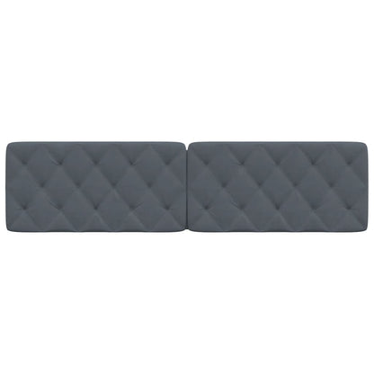 vidaXL Kopfteil-Kissen Dunkelgrau 200 cm Samt