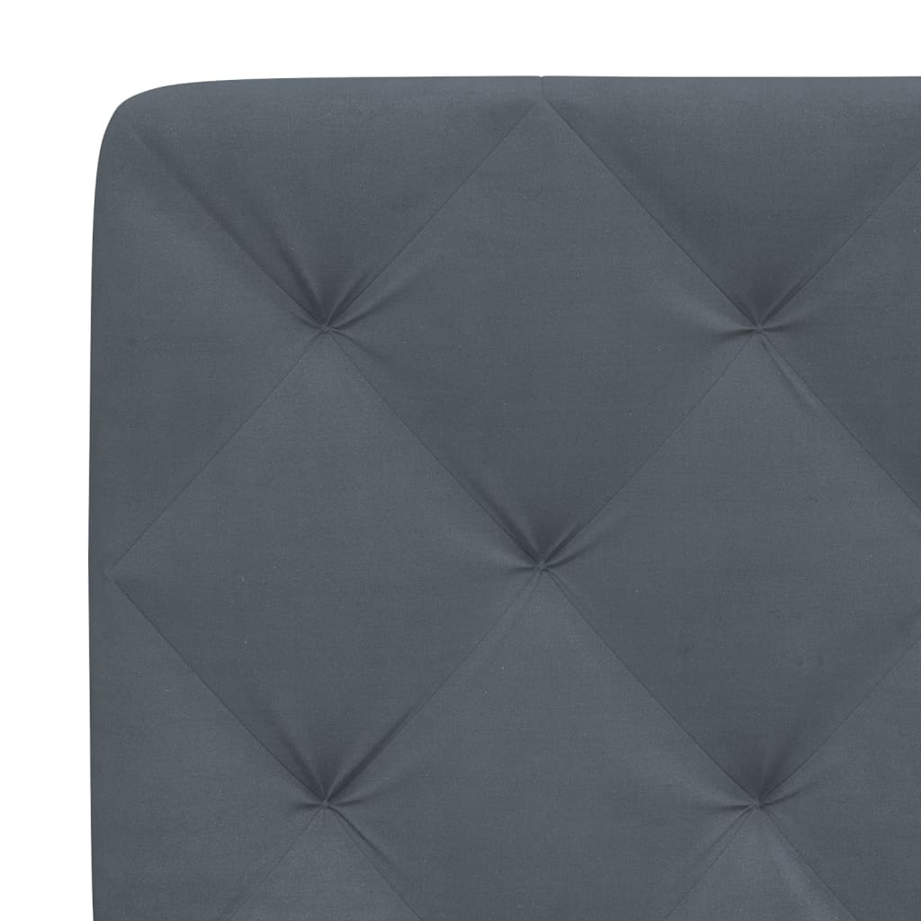 vidaXL Kopfteil-Kissen Dunkelgrau 200 cm Samt