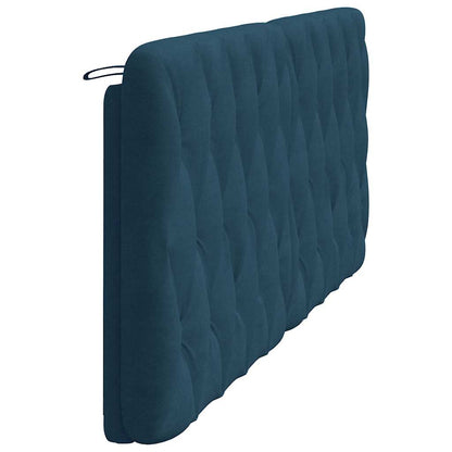 vidaXL Kopfteil-Kissen Blau 200 cm Samt
