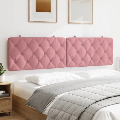 vidaXL Kopfteil-Kissen Rosa 200 cm Samt