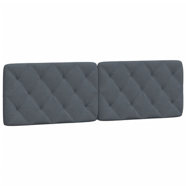 vidaXL Kopfteil-Kissen Dunkelgrau 152 cm Samt