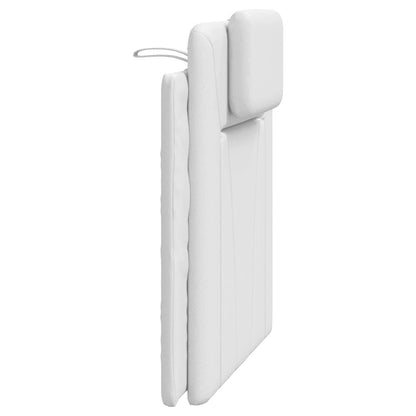 vidaXL Kopfteil-Kissen "Viana" Weiß 80 cm Kunstleder