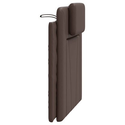 vidaXL Kopfteil-Kissen "Viana" Braun 80 cm Kunstleder