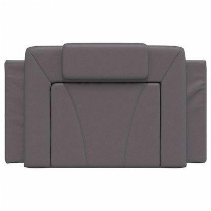 vidaXL Kopfteil-Kissen "Viana" Grau 80 cm Kunstleder