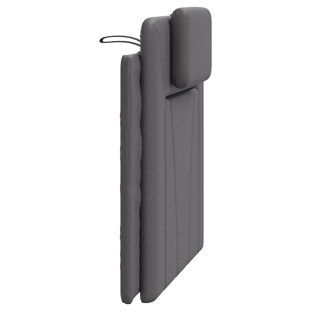 vidaXL Kopfteil-Kissen "Viana" Grau 80 cm Kunstleder