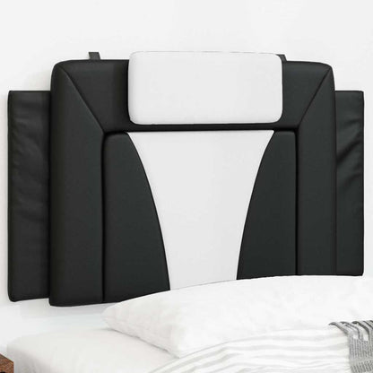 vidaXL Kopfteil-Kissen "Viana" Schwarz und Weiß 80 cm Kunstleder