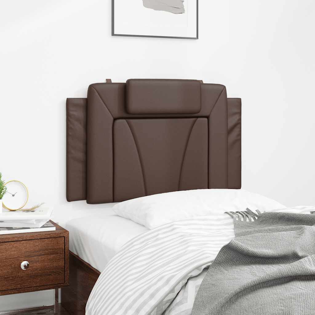 vidaXL Kopfteil-Kissen "Viana" Braun 90 cm Kunstleder