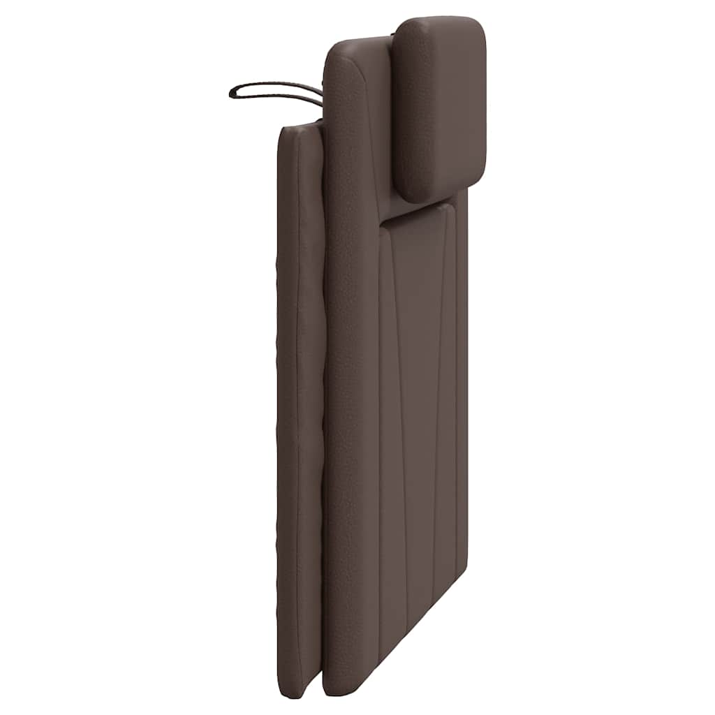 vidaXL Kopfteil-Kissen "Viana" Braun 90 cm Kunstleder