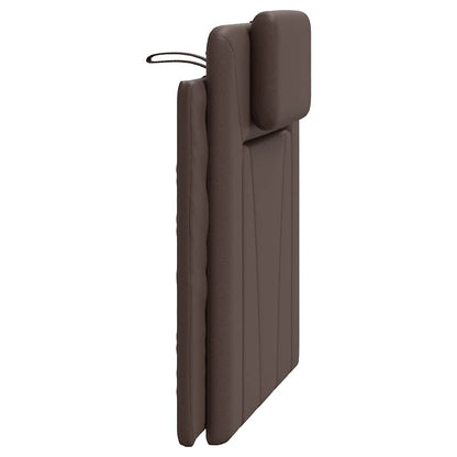 vidaXL Kopfteil-Kissen "Viana" Braun 90 cm Kunstleder