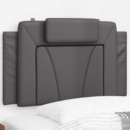vidaXL Kopfteil-Kissen "Viana" Grau 90 cm Kunstleder