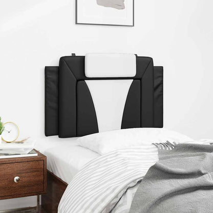 vidaXL Kopfteil-Kissen "Viana" Schwarz und Weiß 90 cm Kunstleder