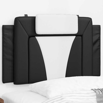vidaXL Kopfteil-Kissen "Viana" Schwarz und Weiß 90 cm Kunstleder
