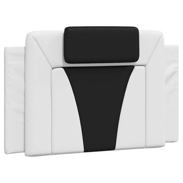 vidaXL Kopfteil-Kissen "Viana" Weiß und Schwarz 90 cm Kunstleder